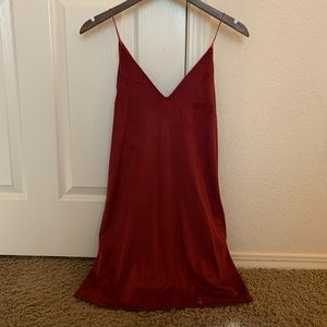 Suede dress